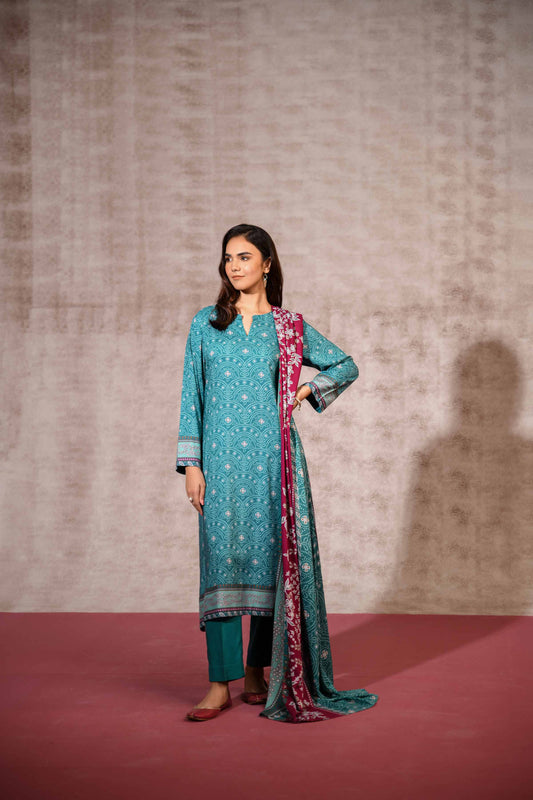 Nishat Linen - 3 Piece - Printed Suit - 42303188