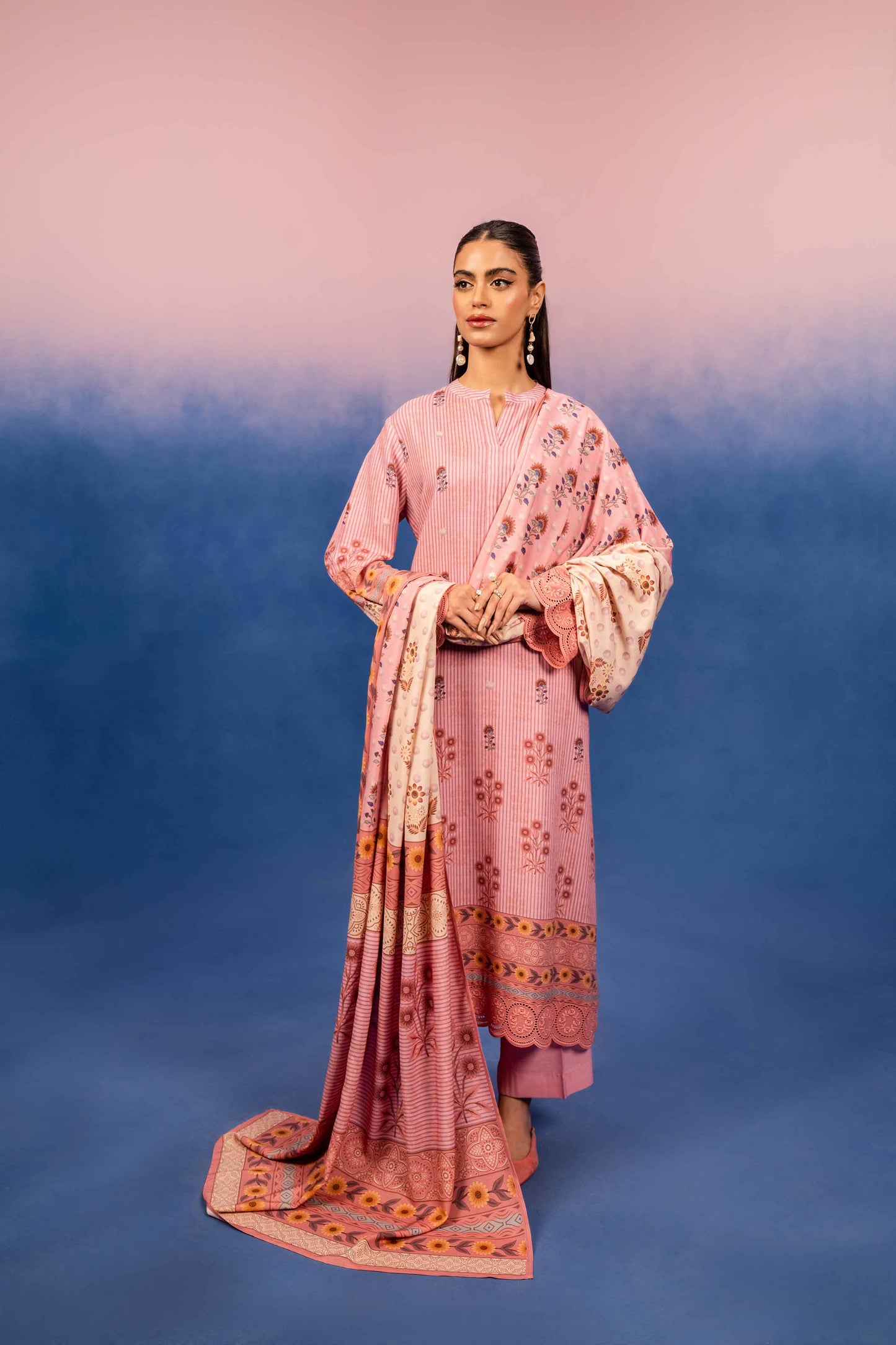 Nishat Linen - 3 Piece - Digital Printed Suit - 42303193