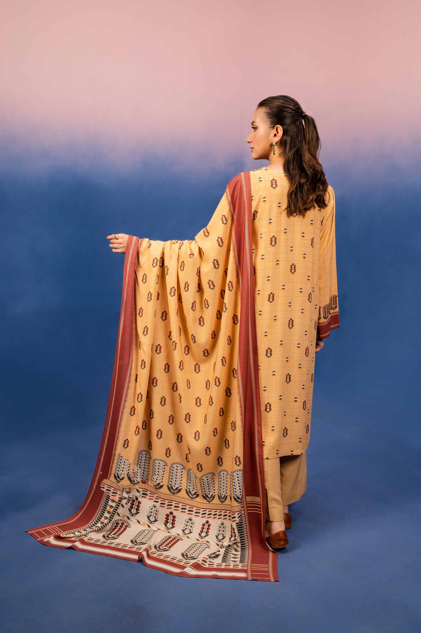 Nishat Linen - 3 Piece - Digital Printed Suit - 42303195