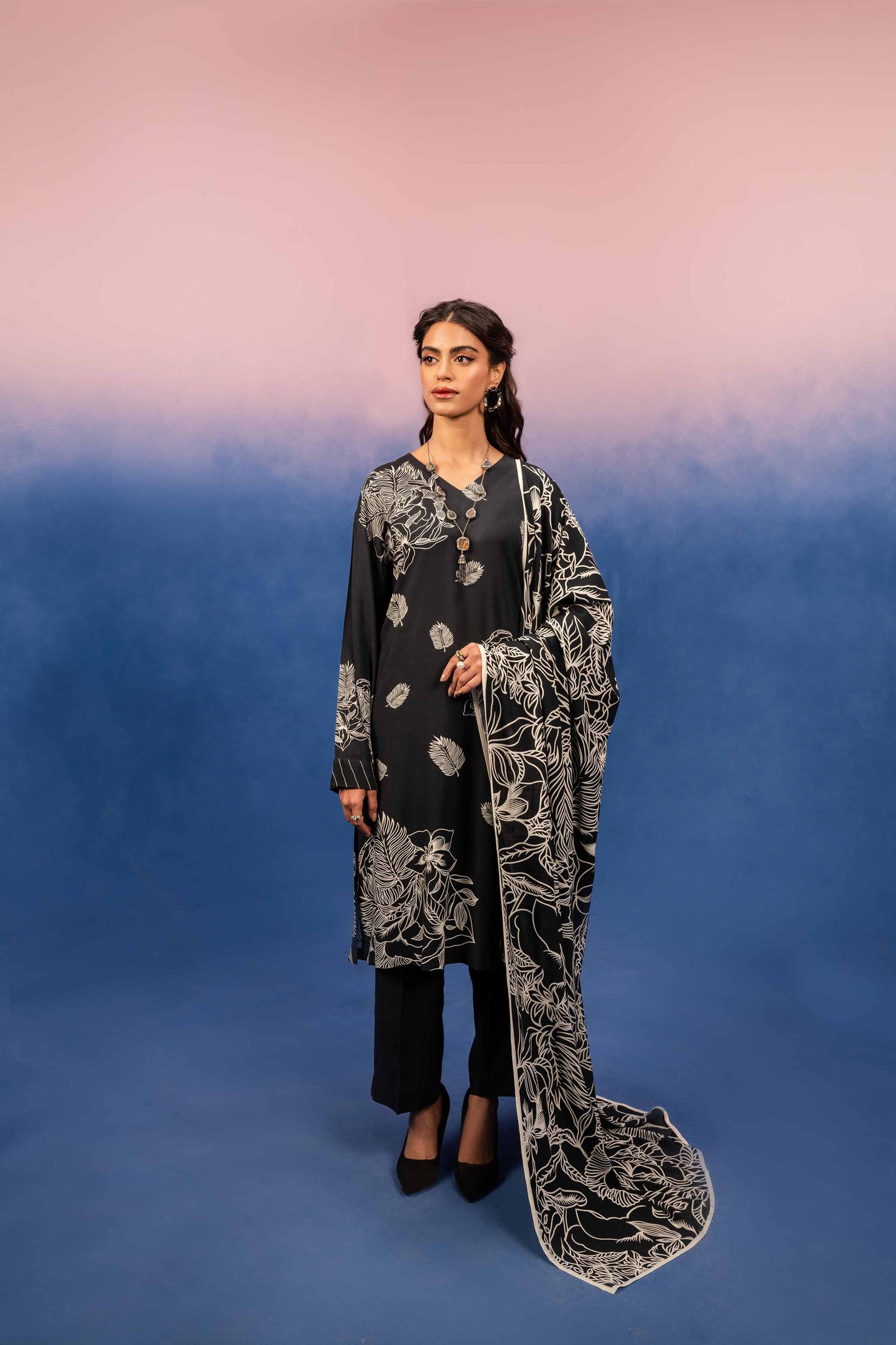 Nishat Linen - 3 Piece - Digital Printed Suit - 42303197