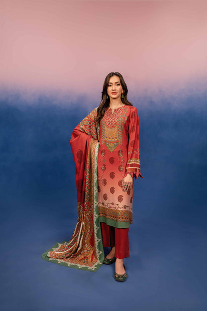 Nishat Linen - 3 Piece - Digital Printed Suit - 42303200