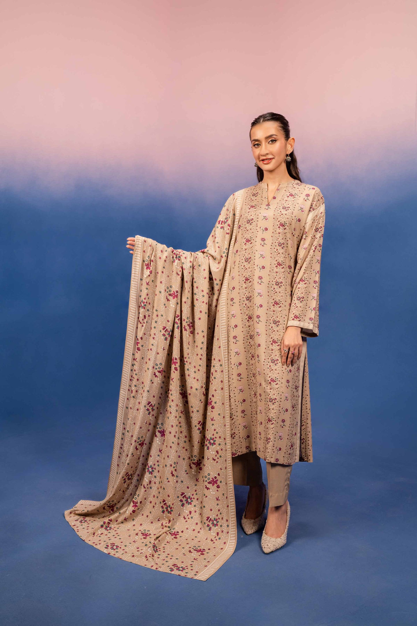 Nishat Linen - 3 Piece - Printed Suit - 42303204