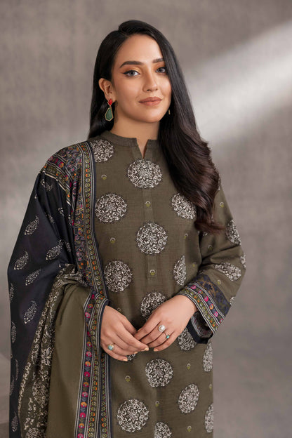 Nishat Linen - 3 Piece - Printed Embroidered Suit - 42303212