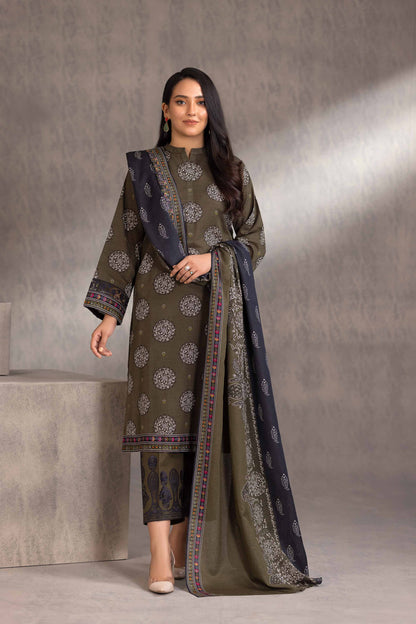 Nishat Linen - 3 Piece - Printed Embroidered Suit - 42303212