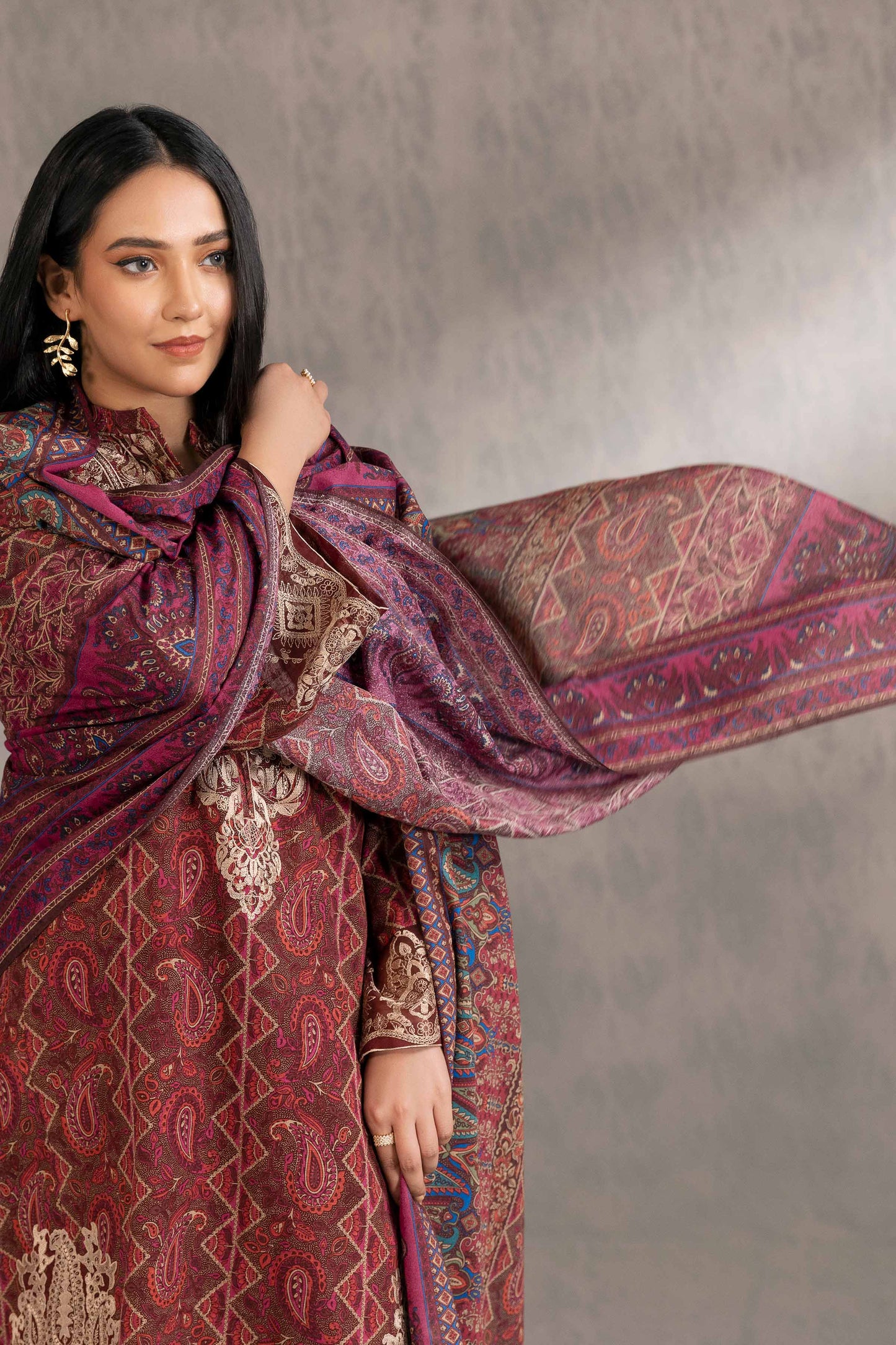 Nishat Linen - 3 Piece - Printed Embroidered Suit - 42303213