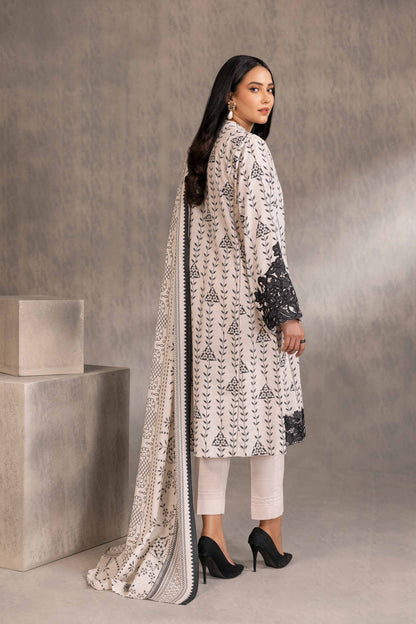 Nishat Linen - 3 Piece - Printed Embroidered Suit - 42303215