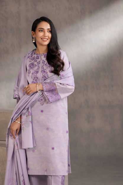 Nishat Linen - 3 Piece - Printed Embroidered Suit - 42303219