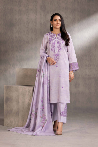 Nishat Linen - 3 Piece - Printed Embroidered Suit - 42303219