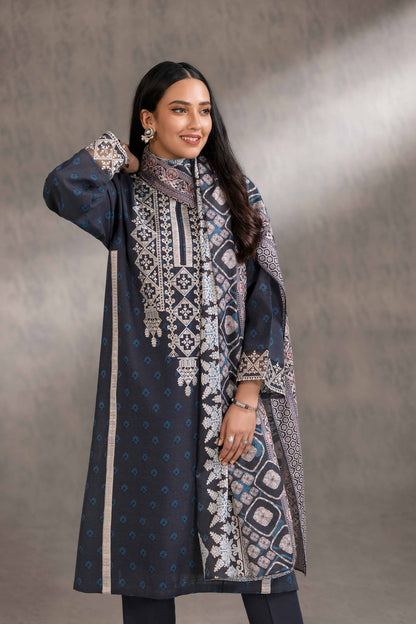 Nishat Linen - 3 Piece - Printed Embroidered Suit - 42303220