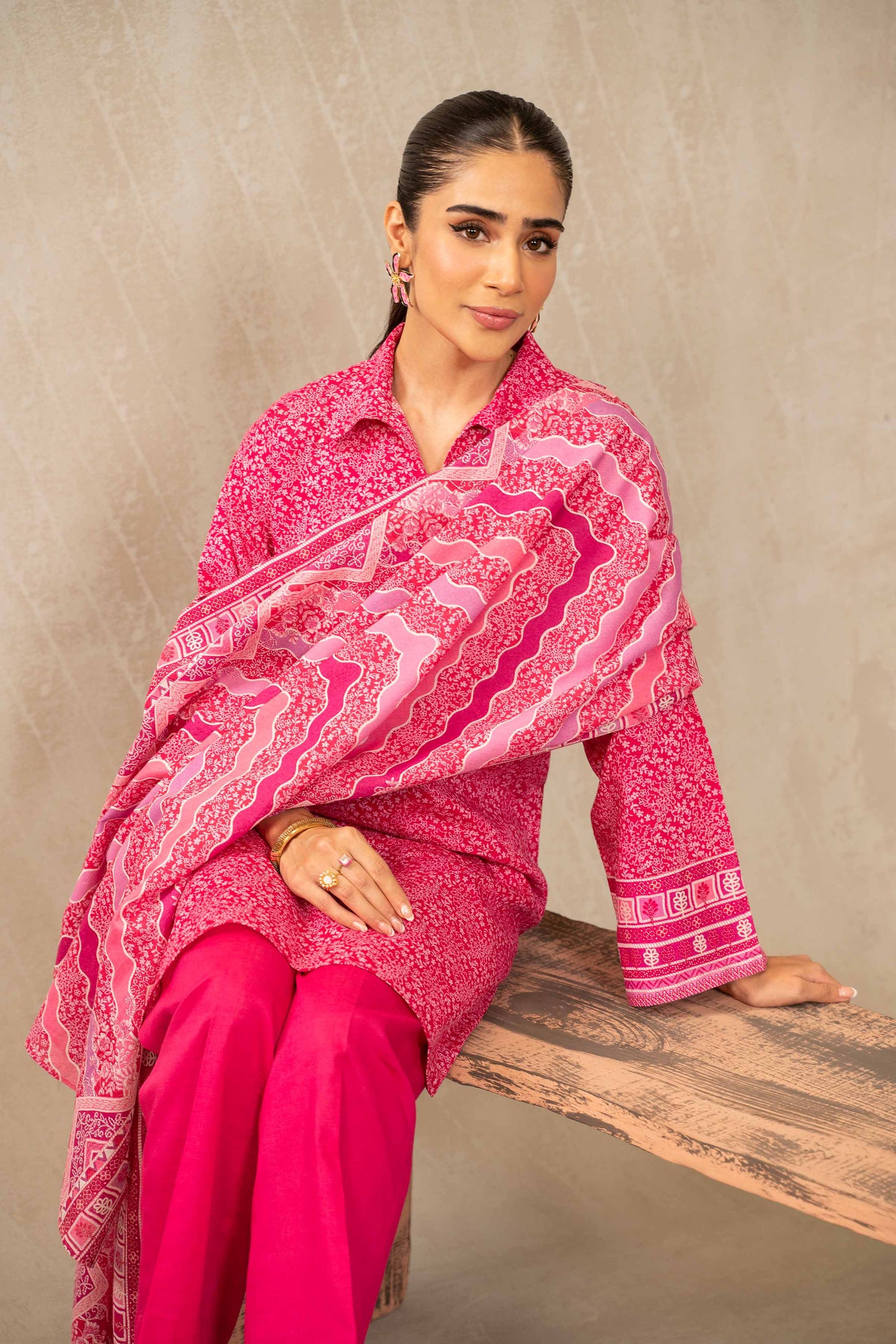 Nishat Linen - 3 Piece - Printed Suit - 42303221