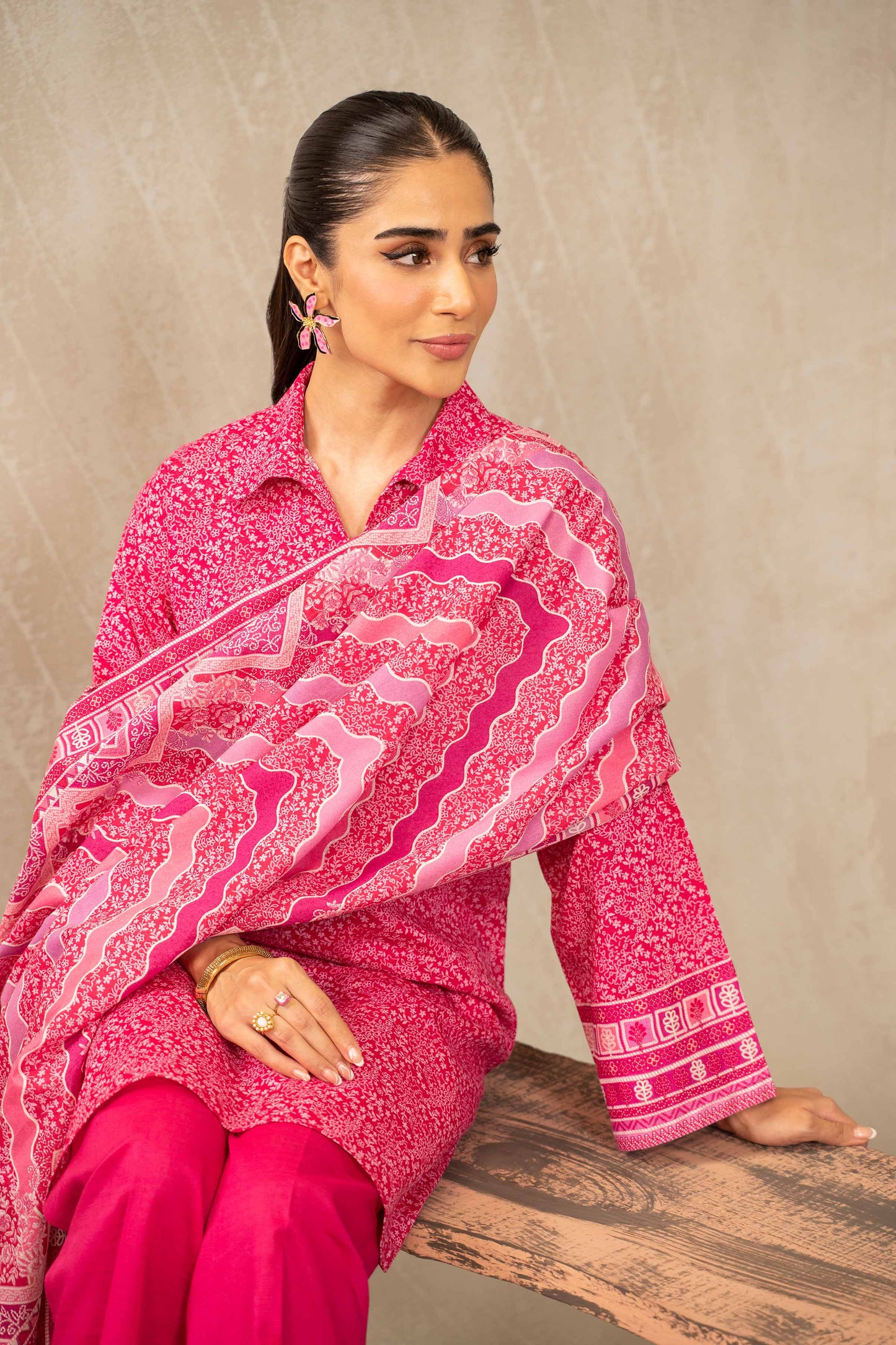 Nishat Linen - 3 Piece - Printed Suit - 42303221