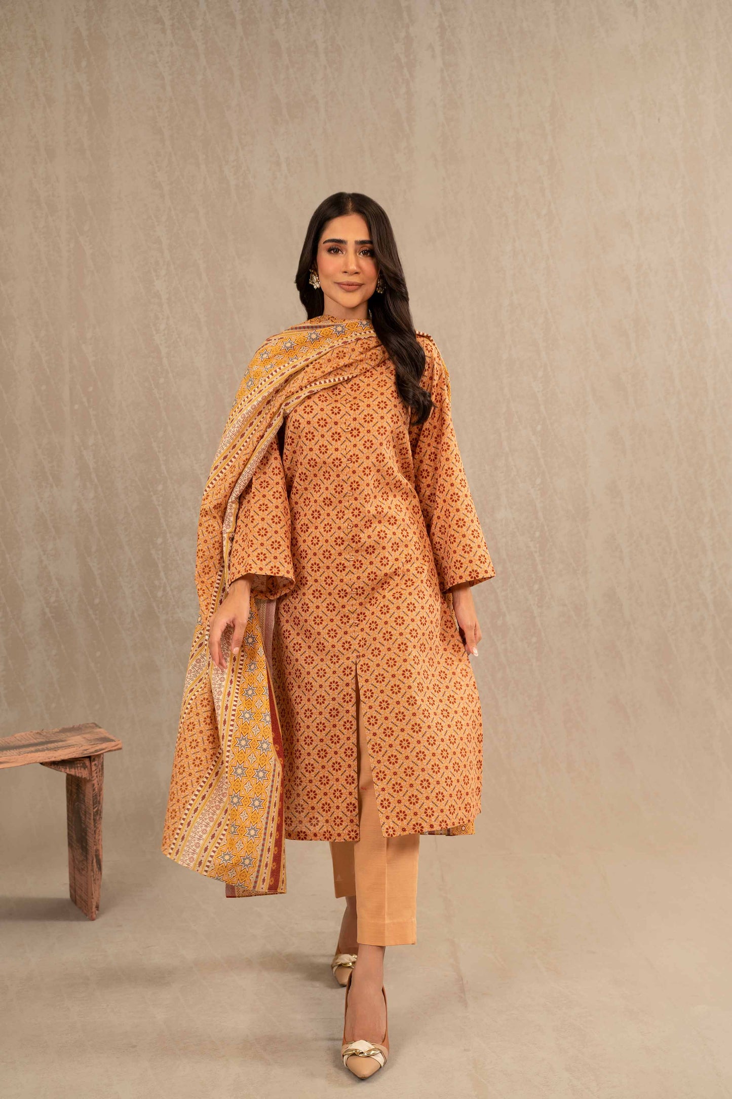 Nishat Linen - 3 Piece - Printed Suit - 42303222