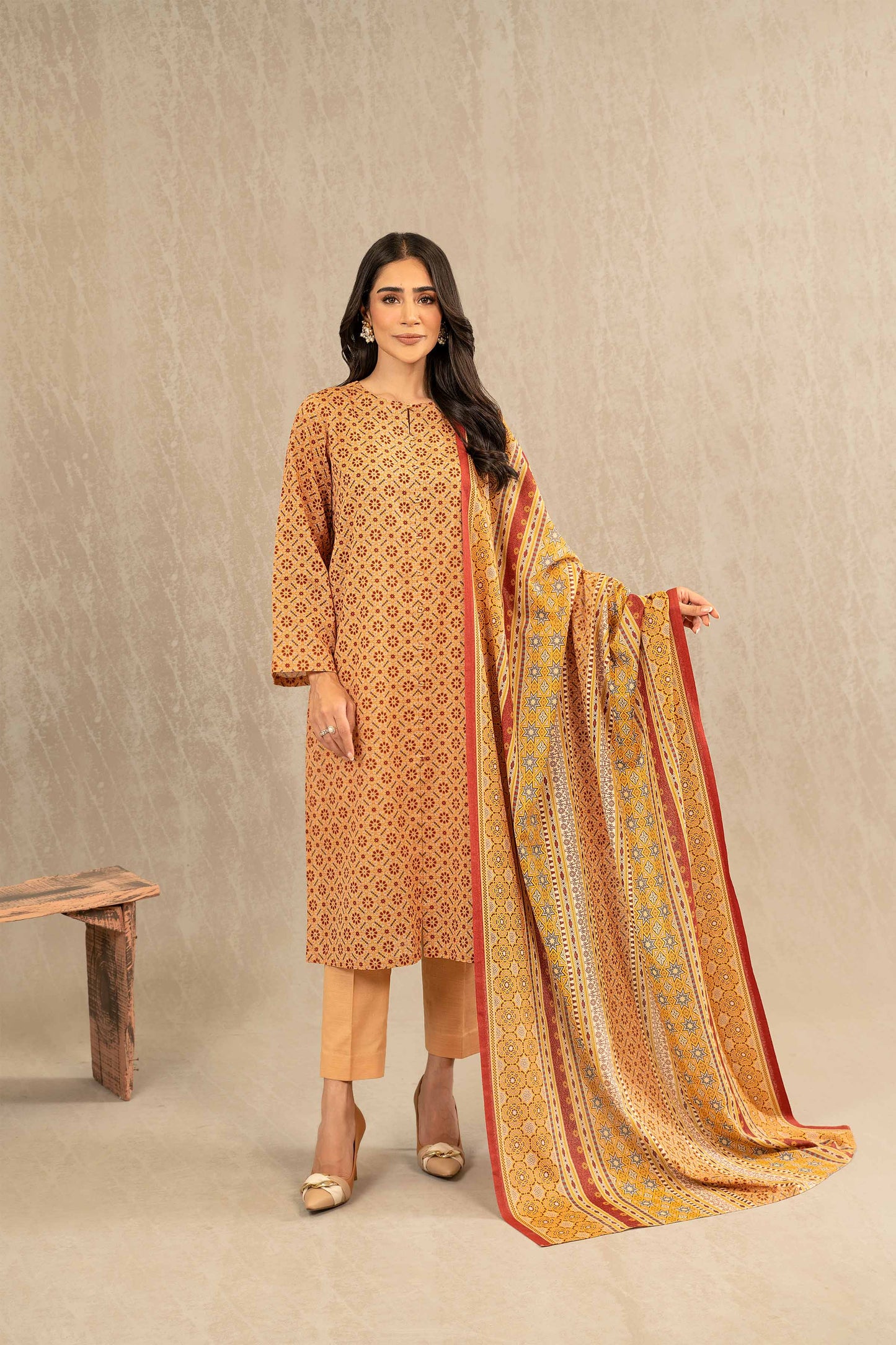 Nishat Linen - 3 Piece - Printed Suit - 42303222