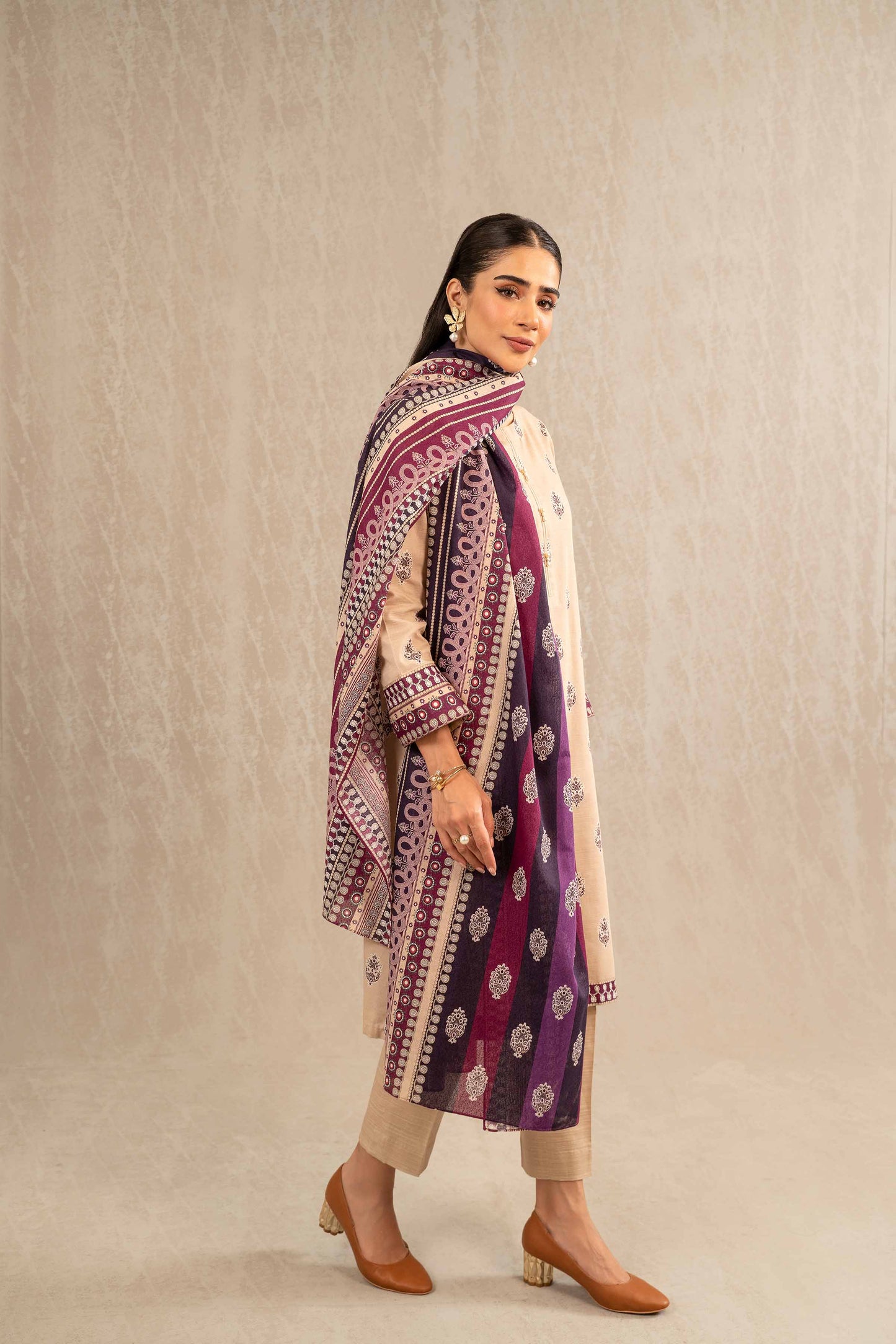 Nishat Linen - 3 Piece - Printed Suit - 42303223