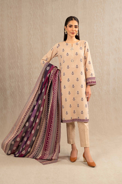 Nishat Linen - 3 Piece - Printed Suit - 42303223