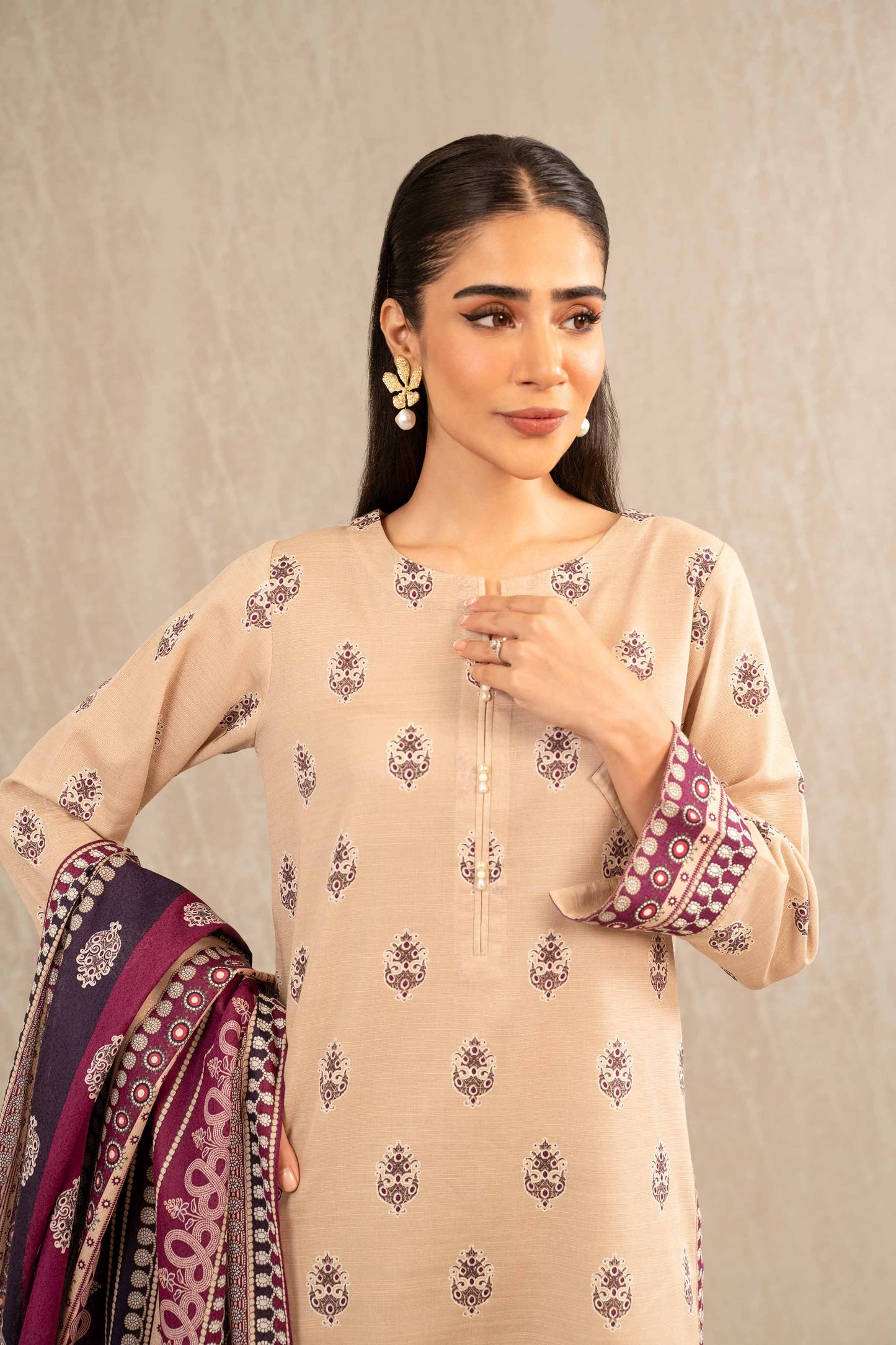 Nishat Linen - 3 Piece - Printed Suit - 42303223