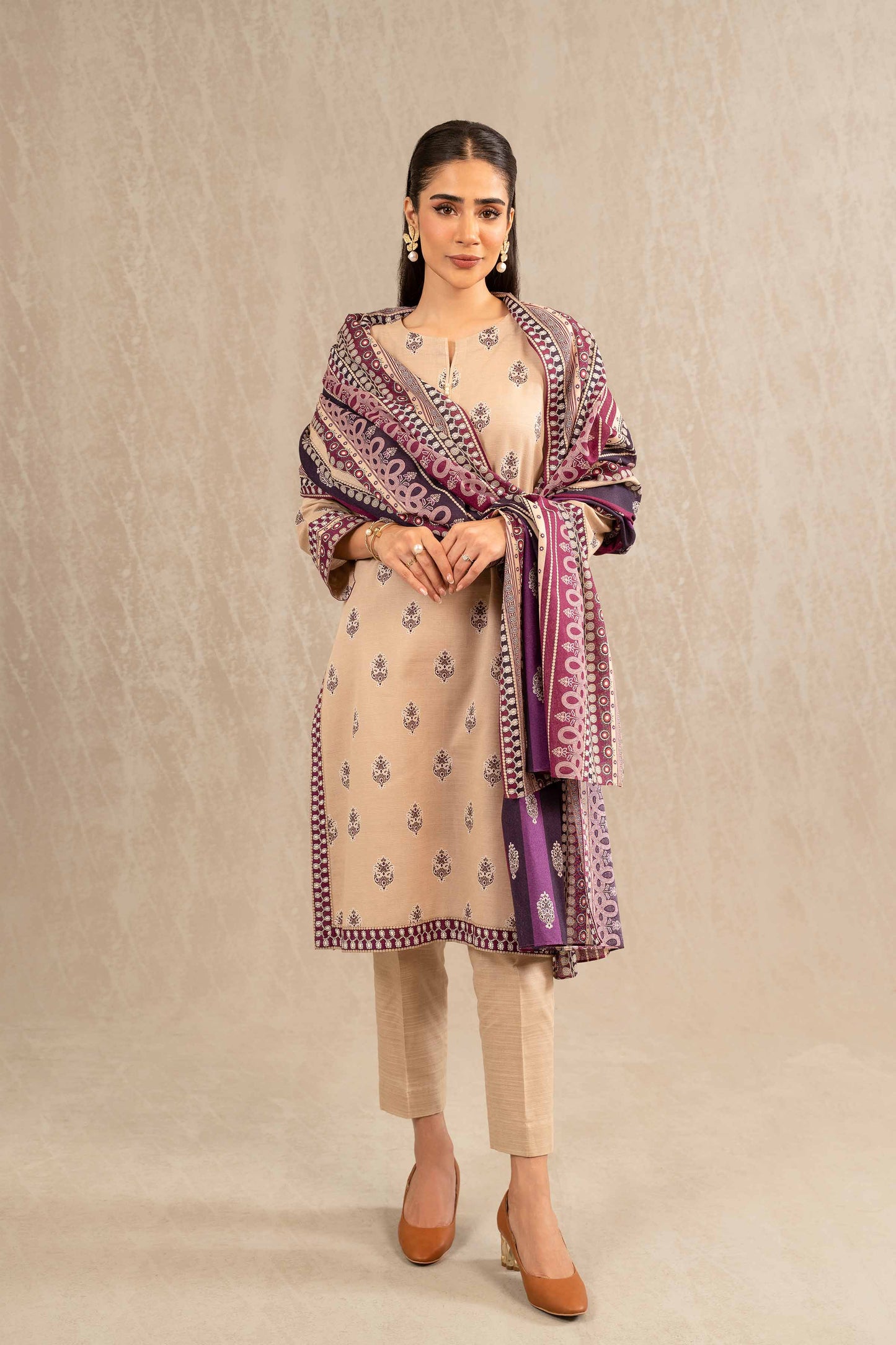 Nishat Linen - 3 Piece - Printed Suit - 42303223