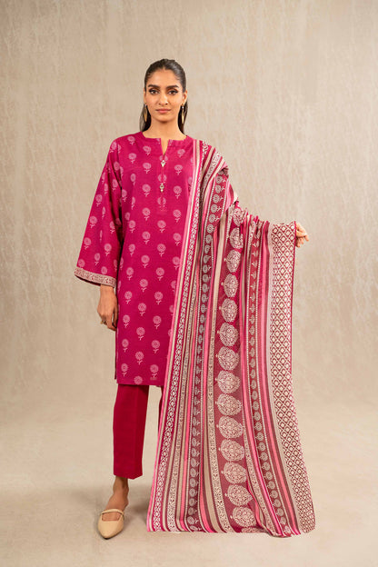 Nishat Linen - 3 Piece - Printed Suit - 42303224