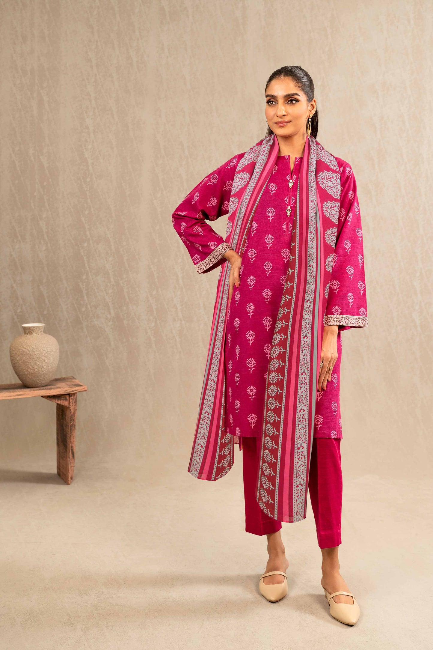 Nishat Linen - 3 Piece - Printed Suit - 42303224