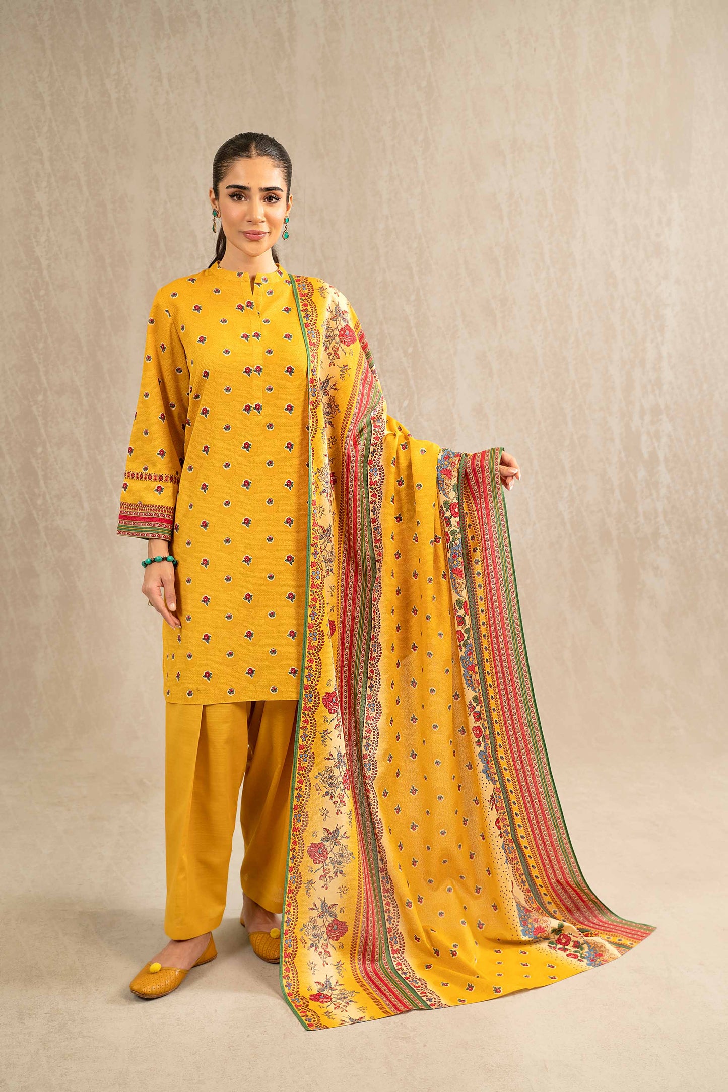 Nishat Linen - 3 Piece - Printed Suit - 42303225