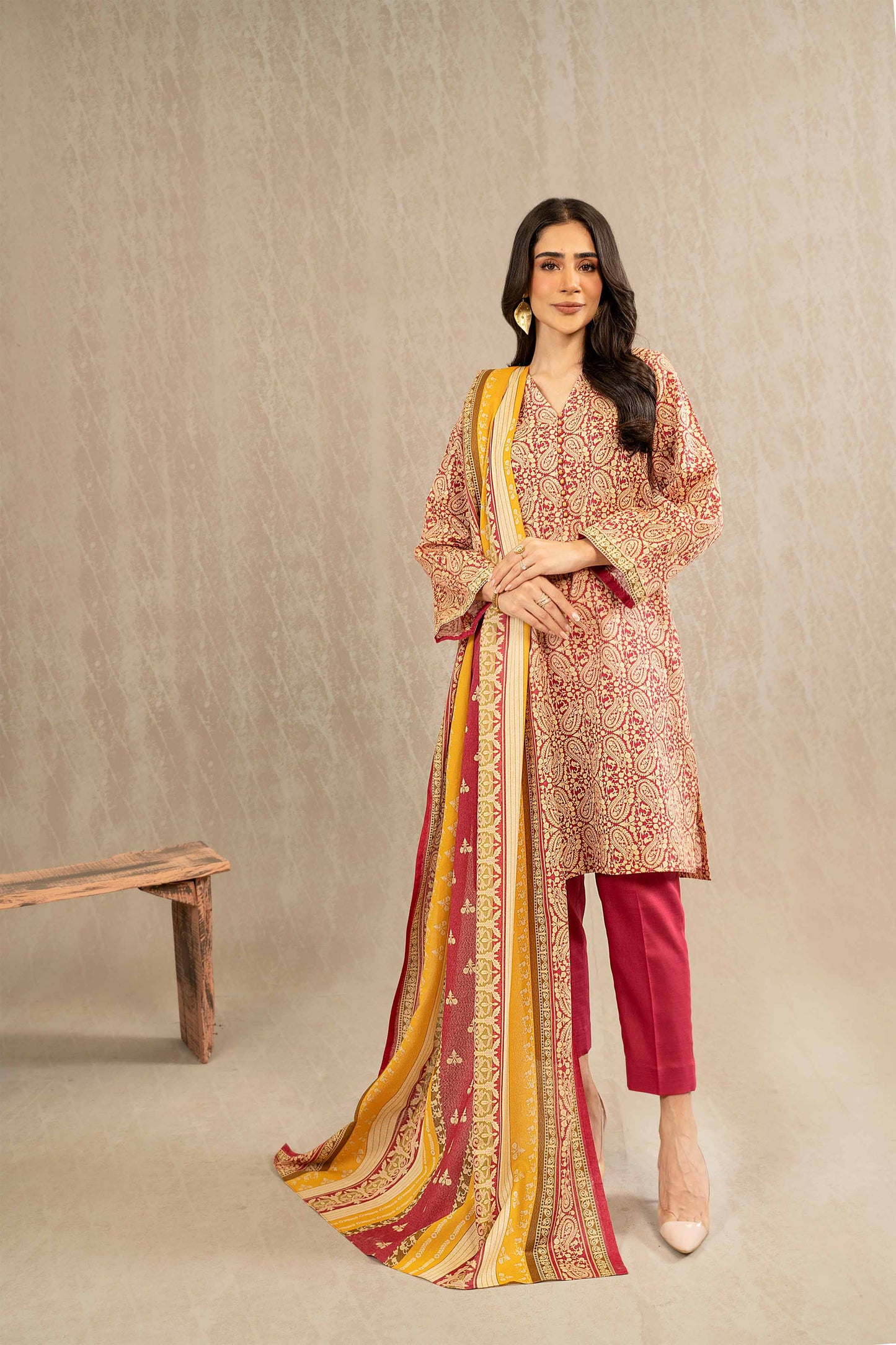 Nishat Linen - 3 Piece - Printed Suit - 42303229