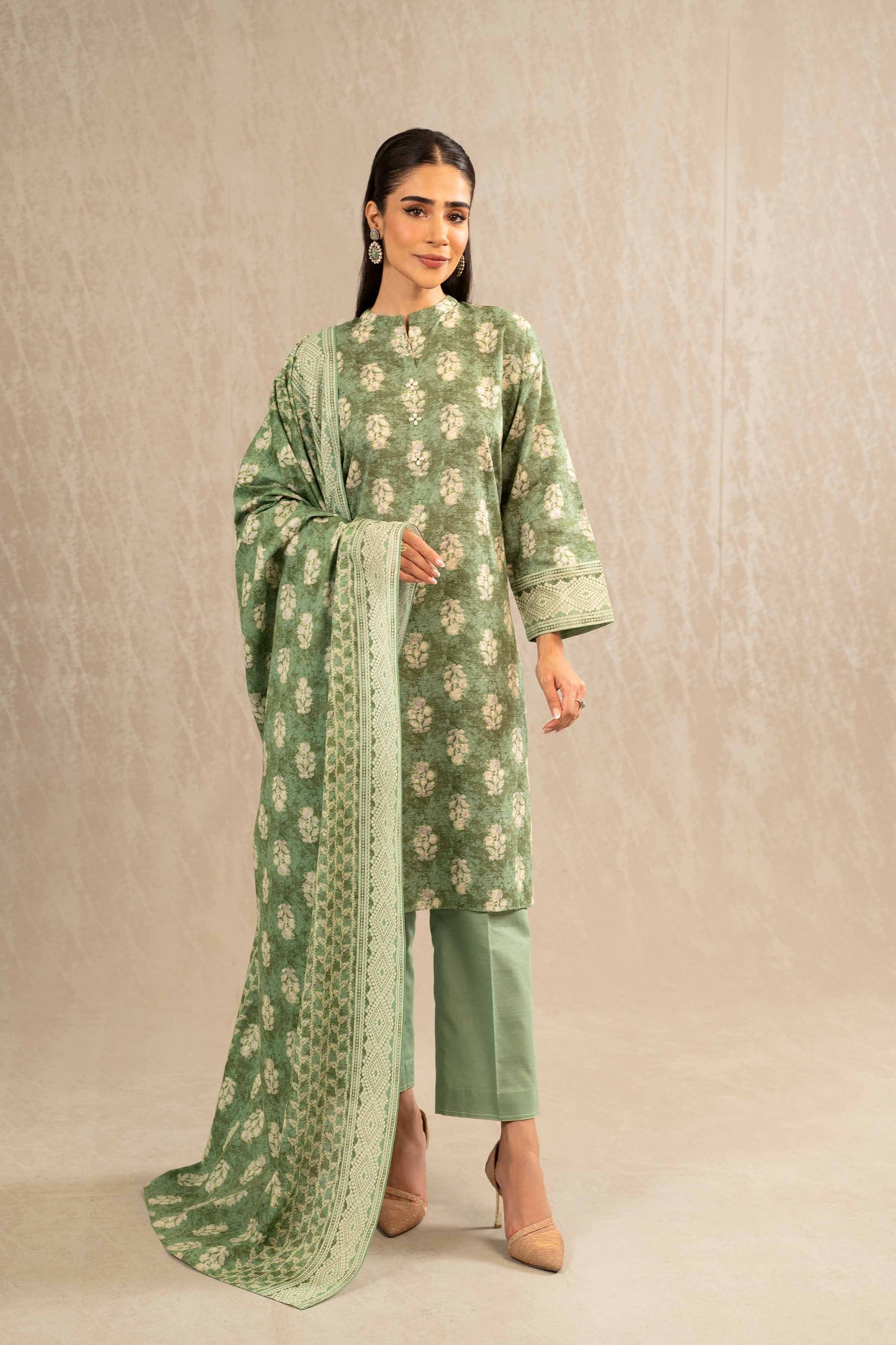 Nishat Linen - 3 Piece - Printed Suit - 42303231