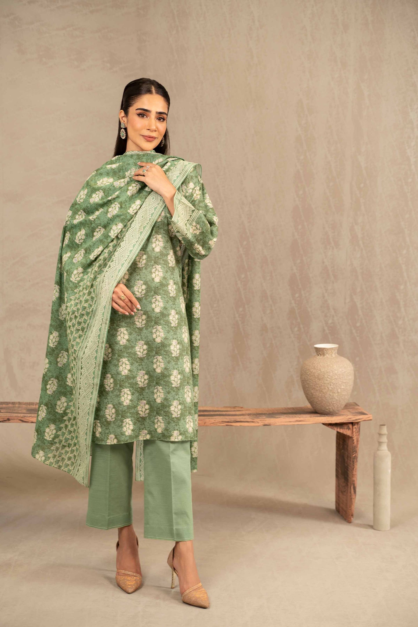 Nishat Linen - 3 Piece - Printed Suit - 42303231