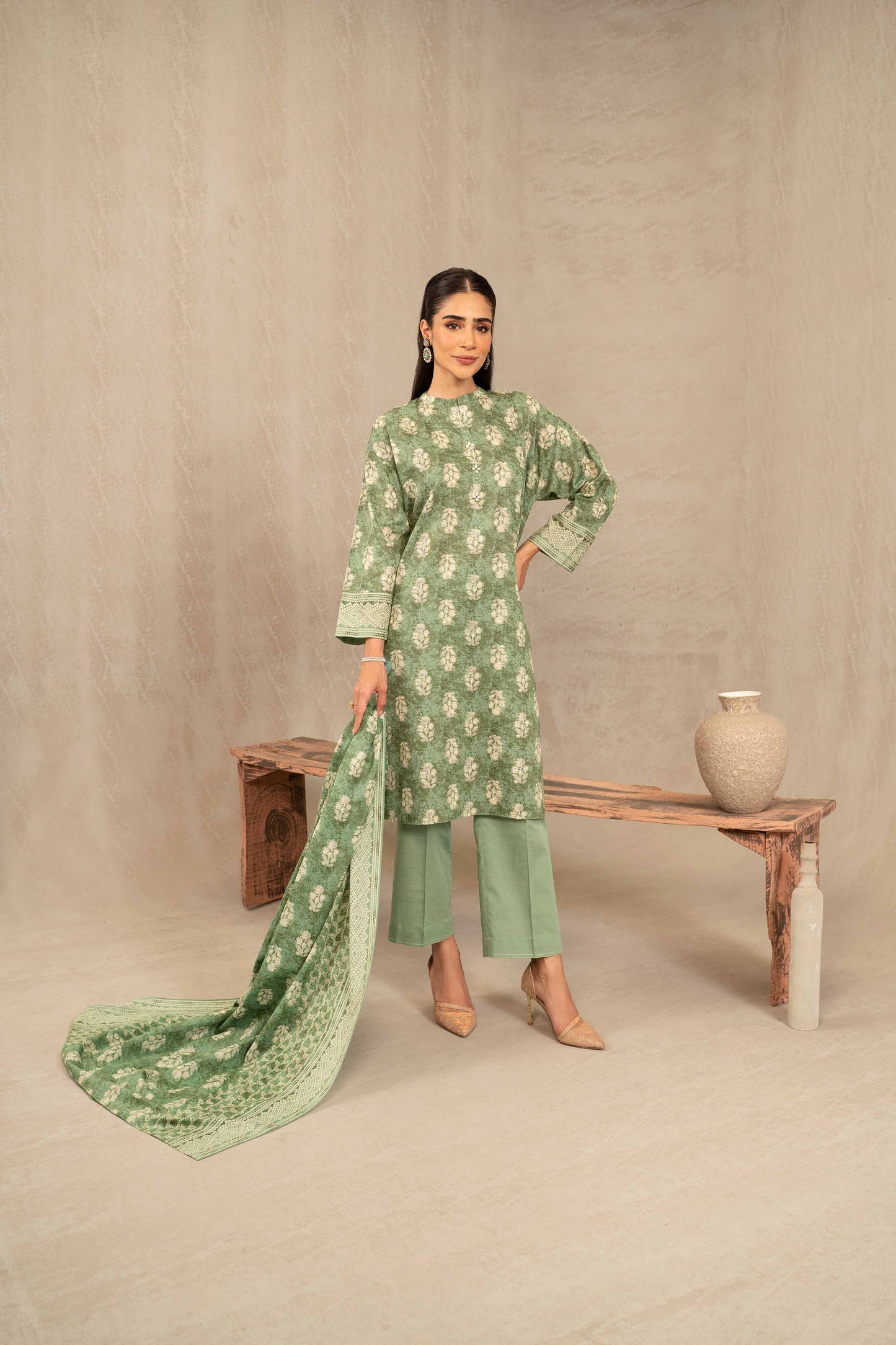 Nishat Linen - 3 Piece - Printed Suit - 42303231