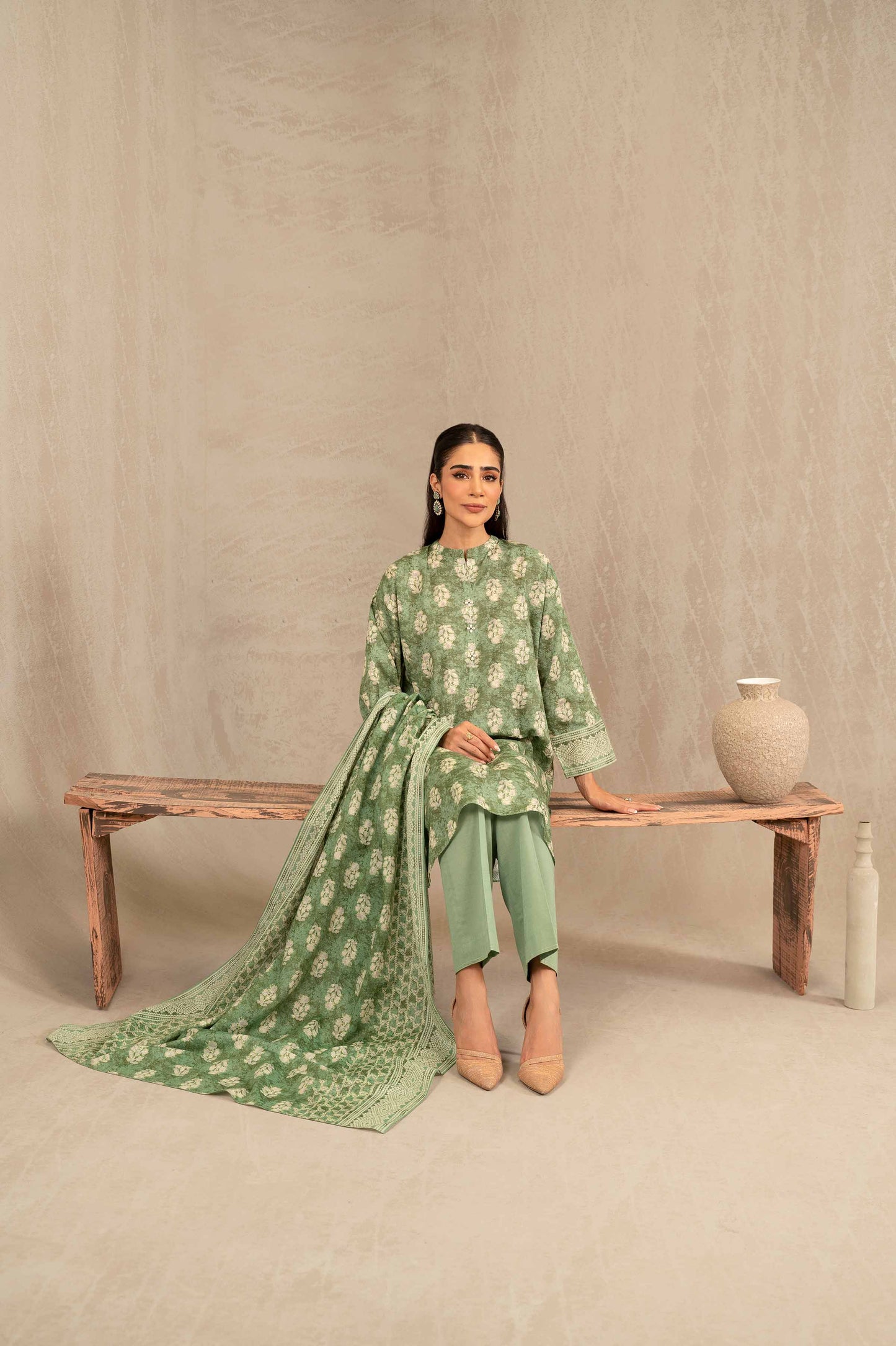 Nishat Linen - 3 Piece - Printed Suit - 42303231