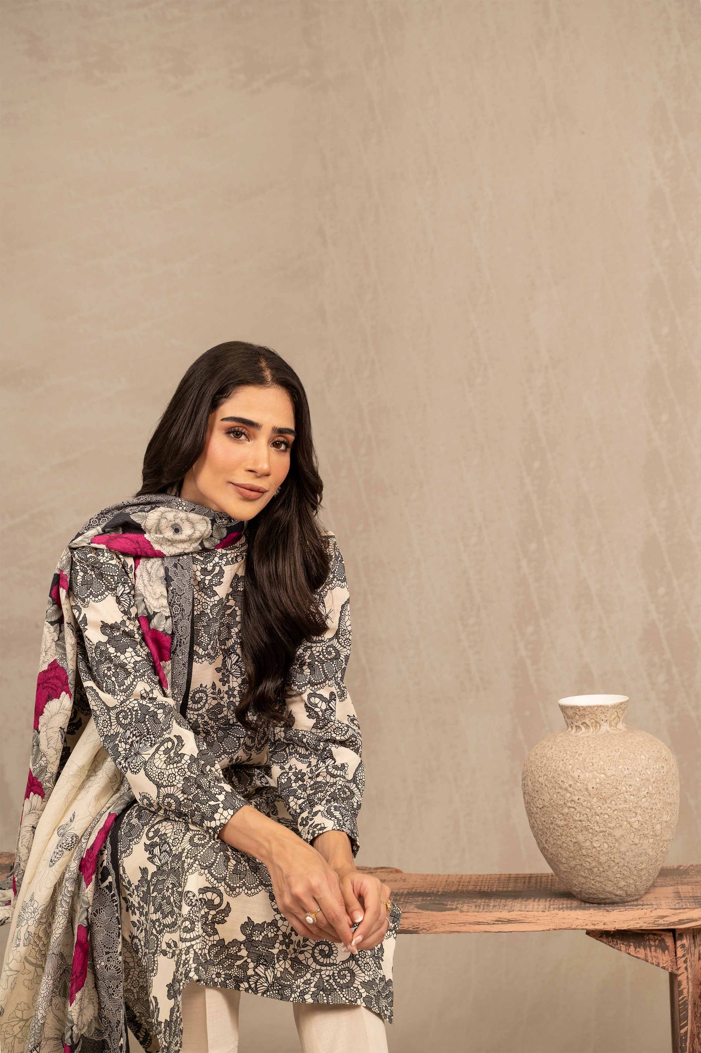 Nishat Linen - 3 Piece - Printed Suit - 42303232