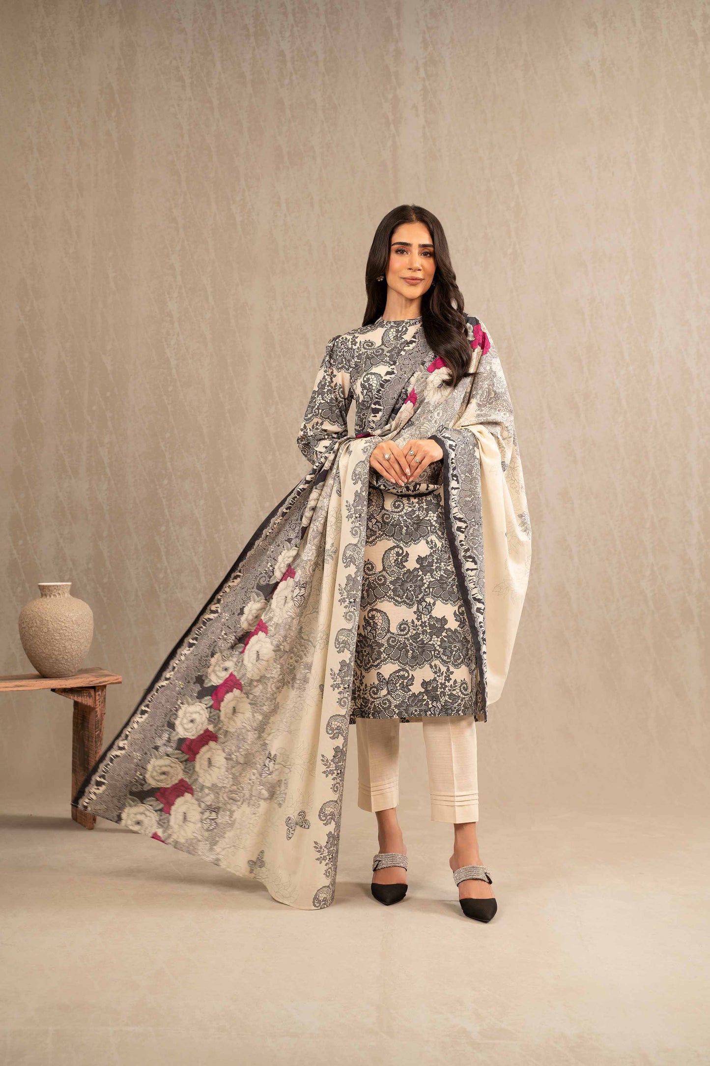 Nishat Linen - 3 Piece - Printed Suit - 42303232