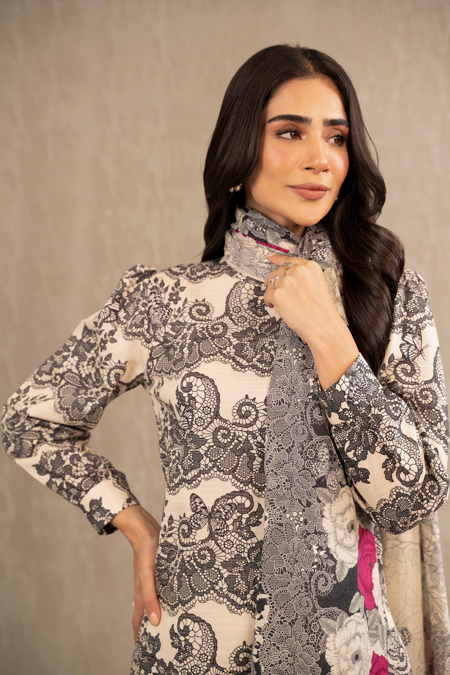 Nishat Linen - 3 Piece - Printed Suit - 42303232