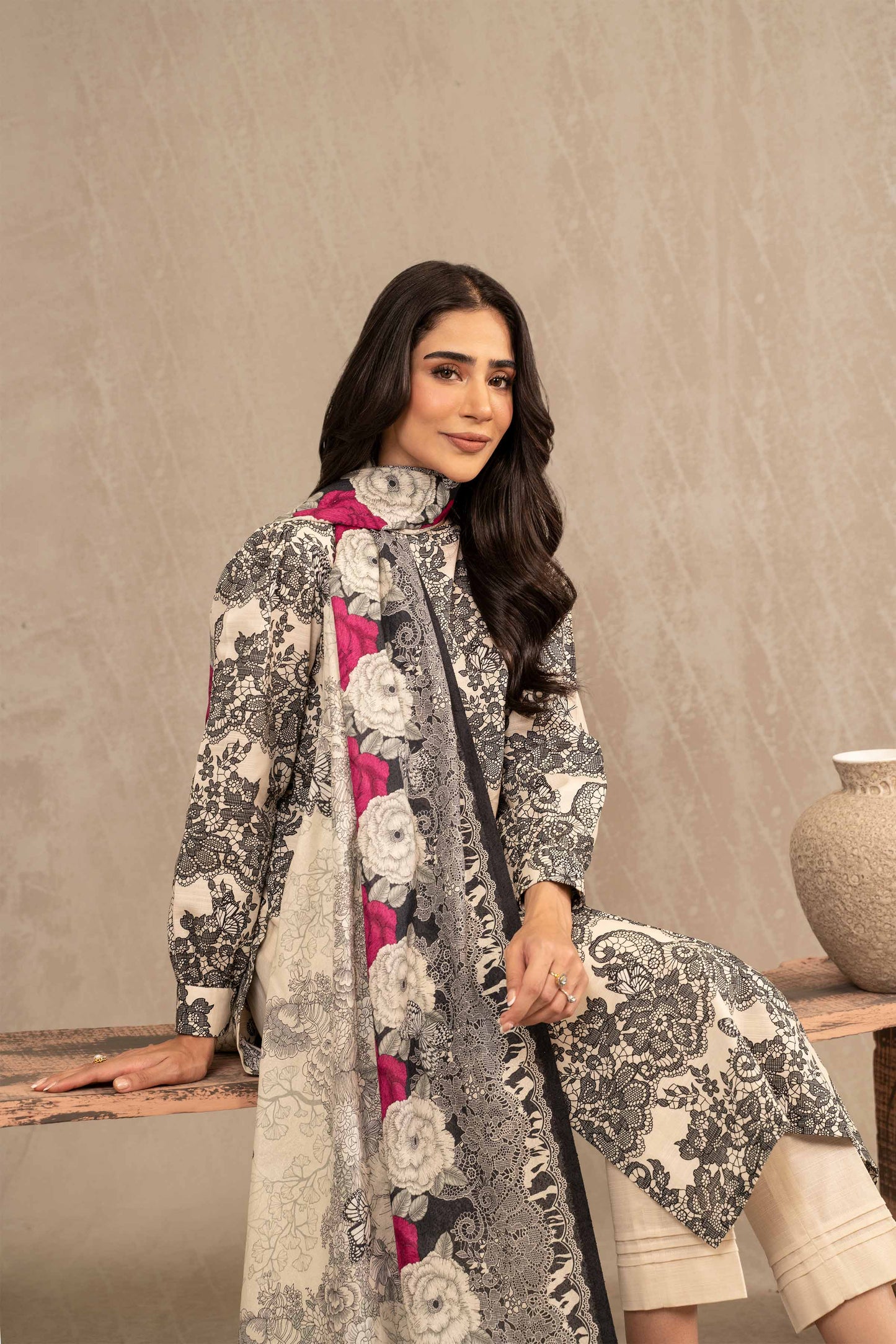 Nishat Linen - 3 Piece - Printed Suit - 42303232