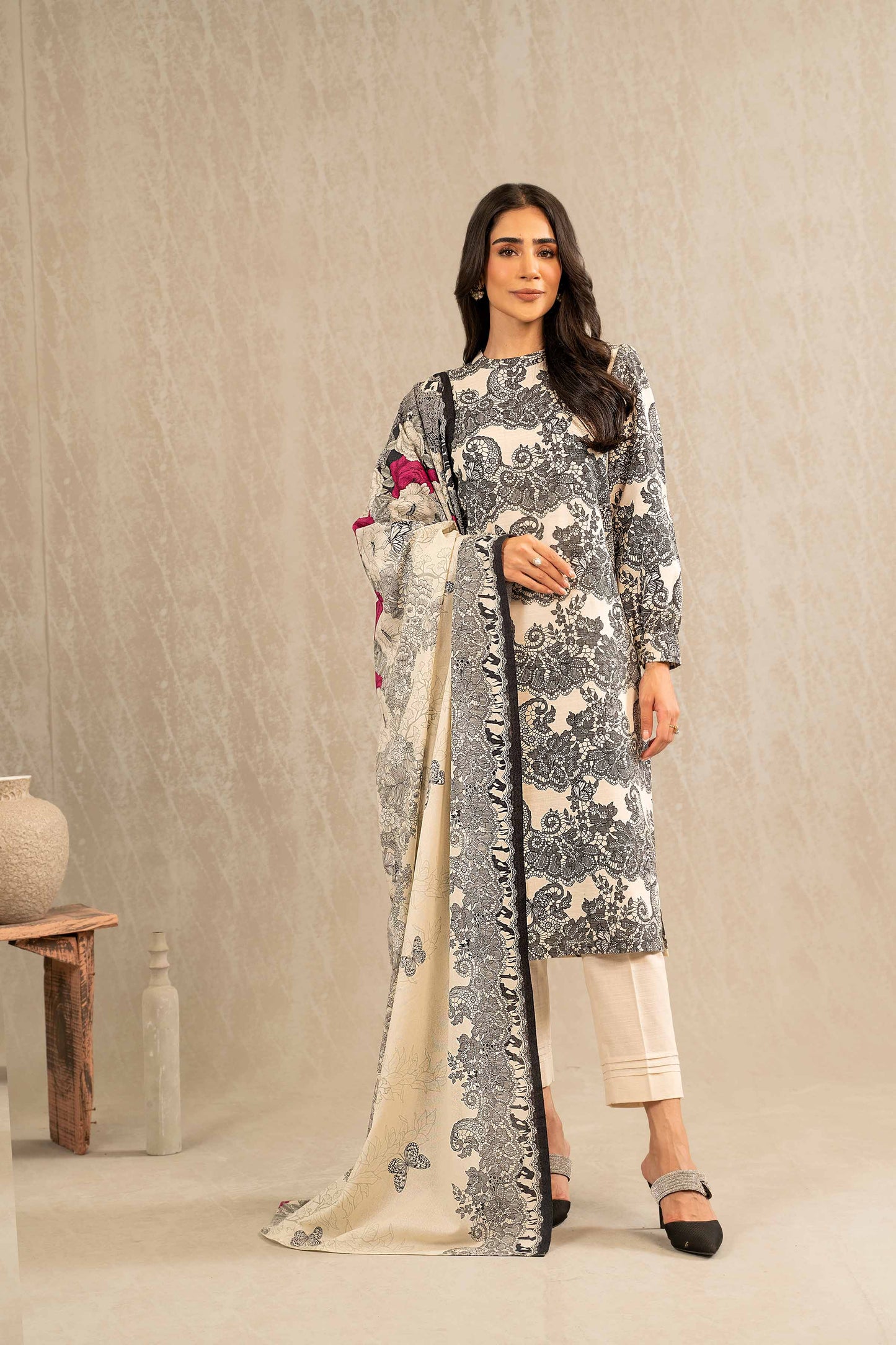 Nishat Linen - 3 Piece - Printed Suit - 42303232