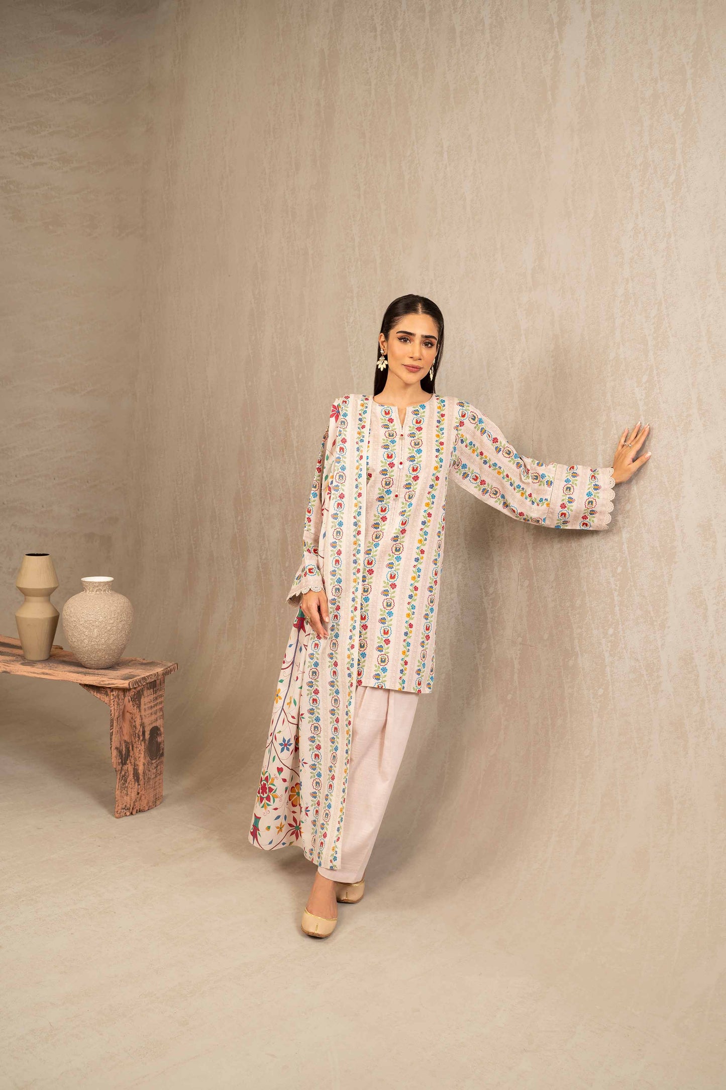 Nishat Linen - 3 Piece - Printed Suit - 42303233