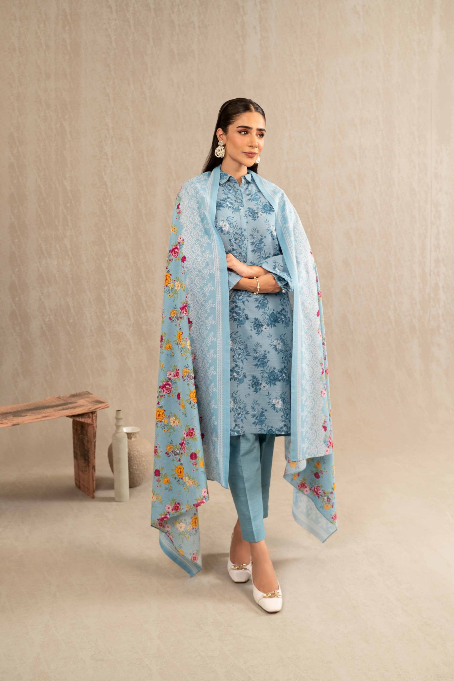 Nishat Linen - 3 Piece - Printed Suit - 42303235