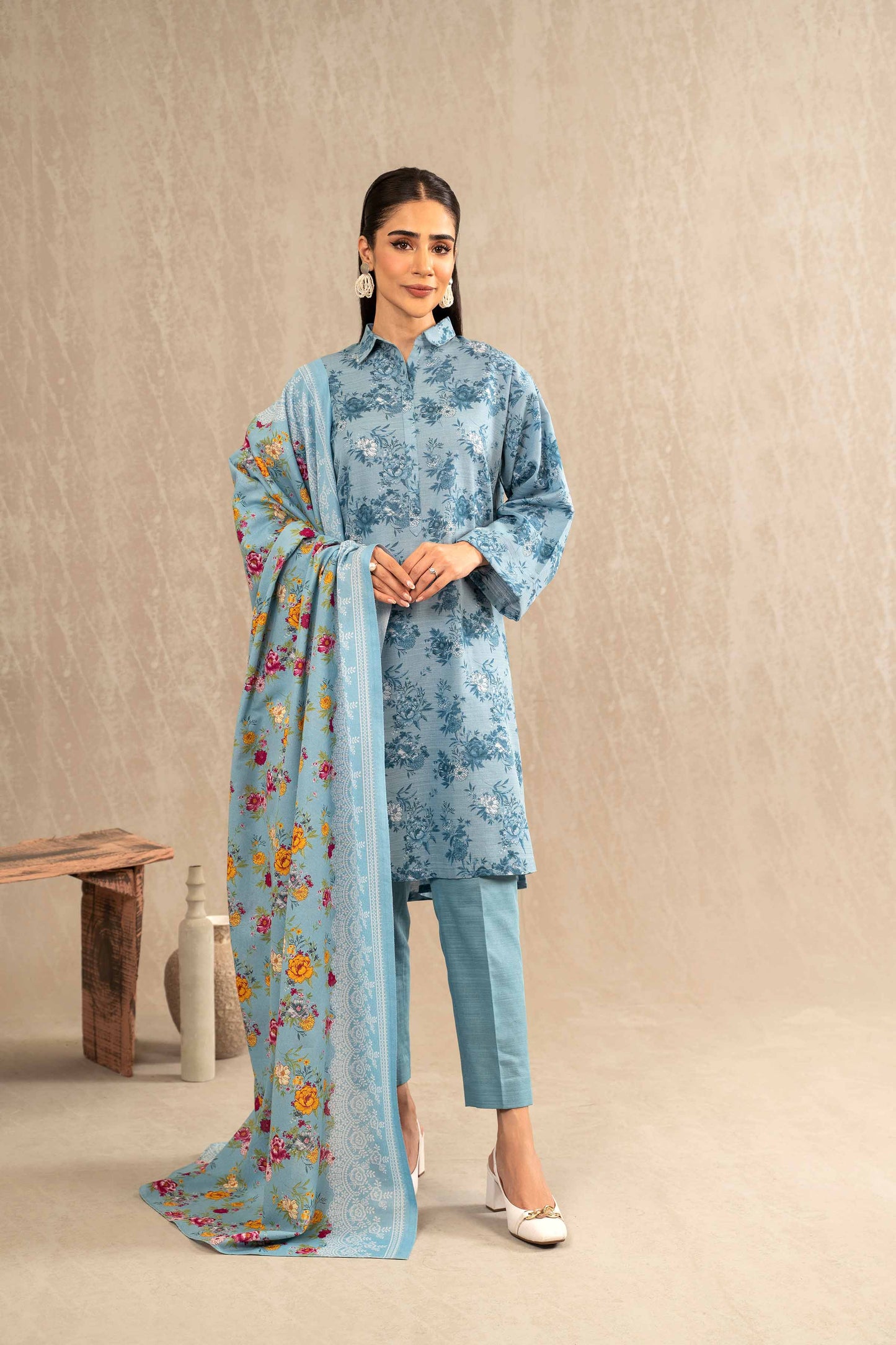 Nishat Linen - 3 Piece - Printed Suit - 42303235