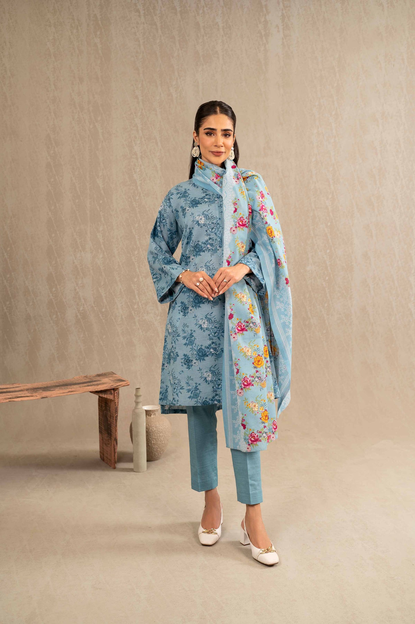 Nishat Linen - 3 Piece - Printed Suit - 42303235