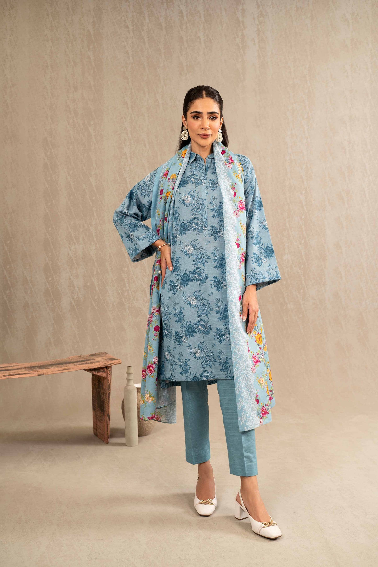 Nishat Linen - 3 Piece - Printed Suit - 42303235