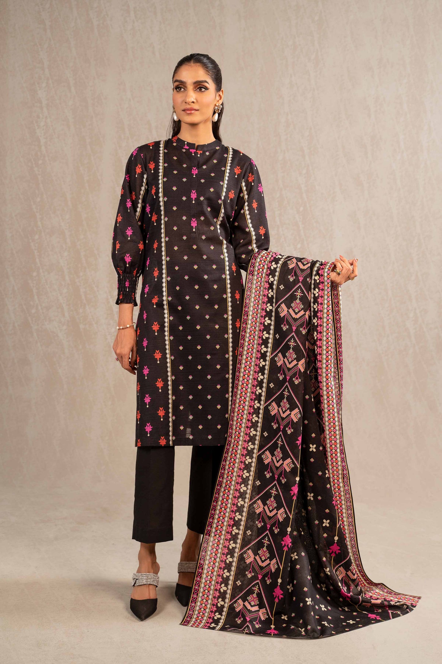 Nishat Linen - 3 Piece - Printed Suit - 42303236