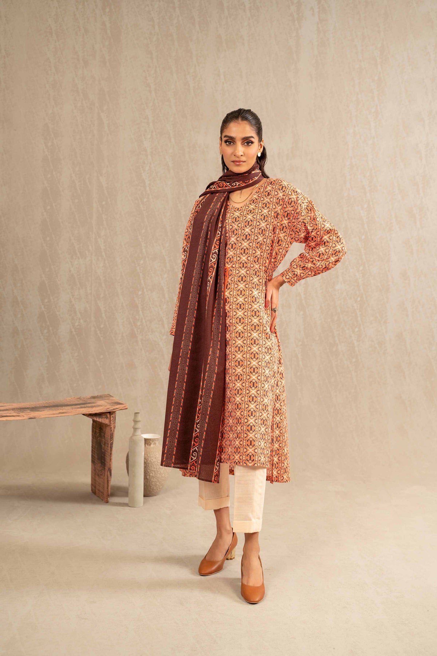 Nishat Linen - 3 Piece - Printed Suit - 42303238