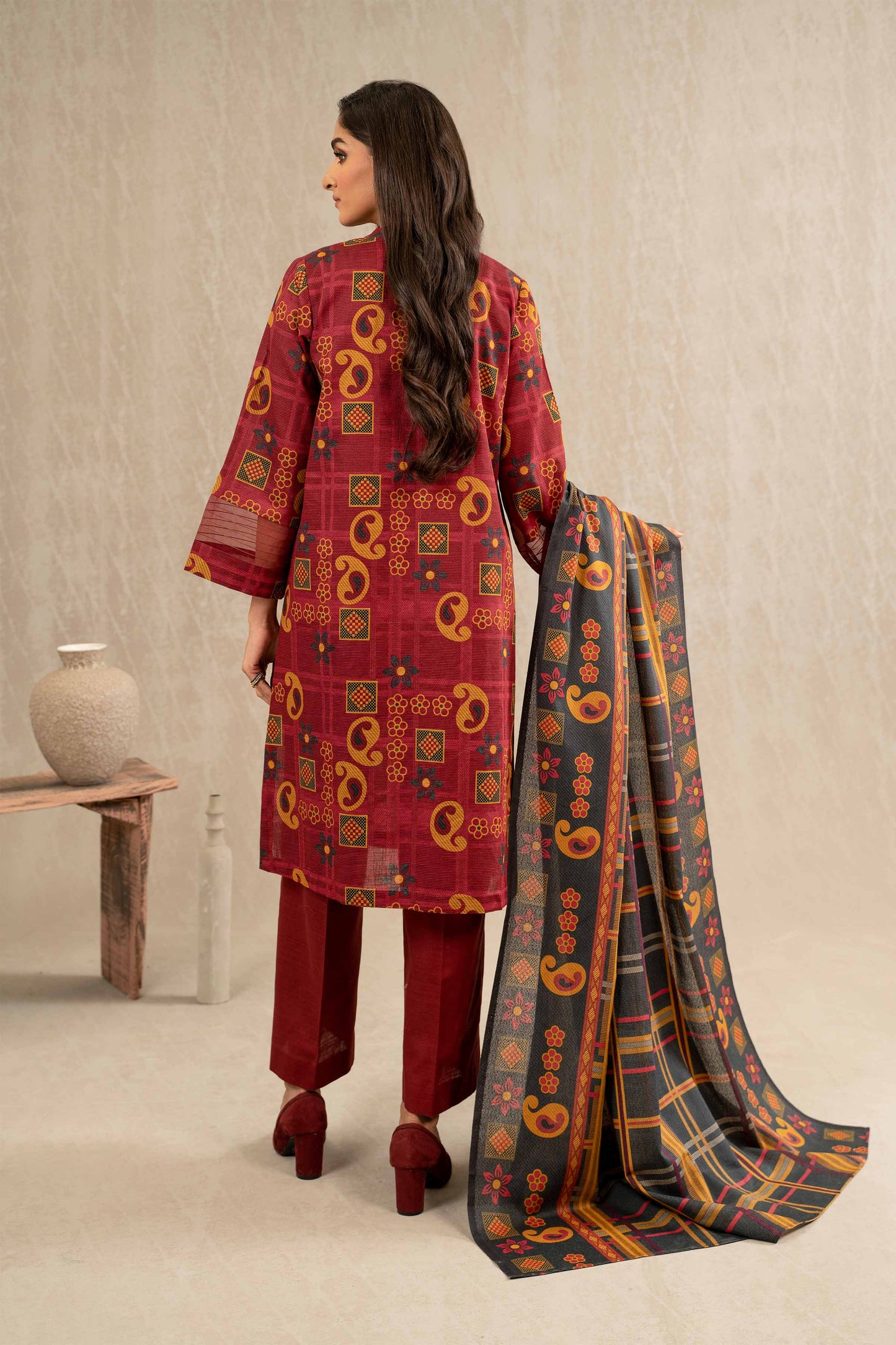 Nishat Linen - 3 Piece - Printed Suit - 42303240