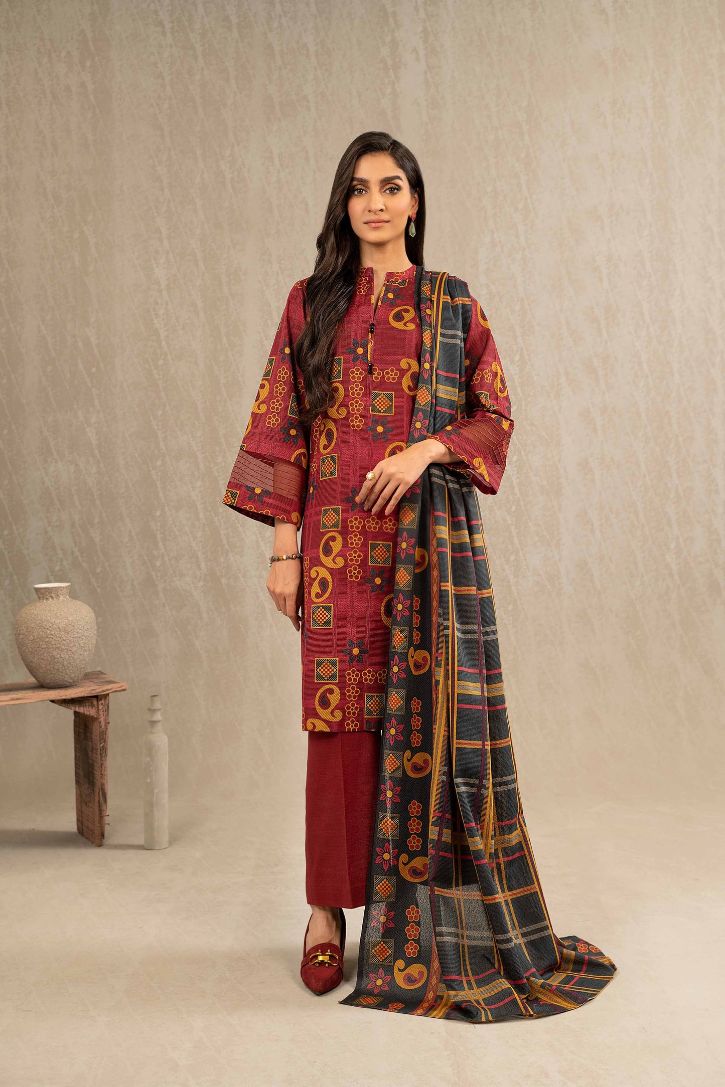 Nishat Linen - 3 Piece - Printed Suit - 42303240