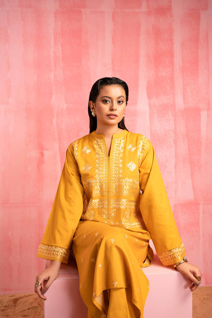 Nishat Linen - 2 Piece - Dyed Embroidered Suit - 42303241