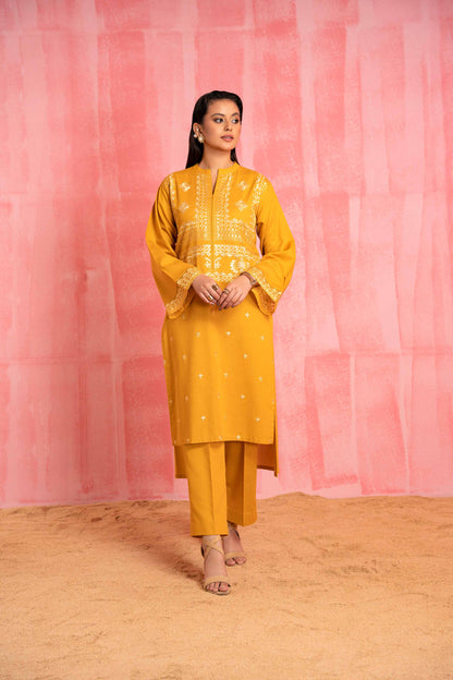 Nishat Linen - 2 Piece - Dyed Embroidered Suit - 42303241