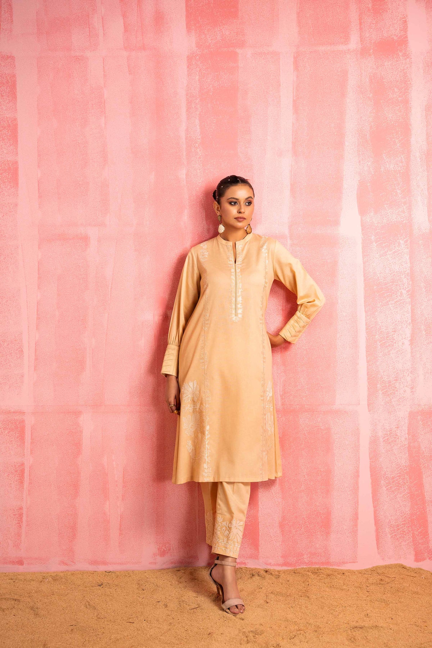 Nishat Linen - 2 Piece - Dyed Embroidered Suit - 42303243