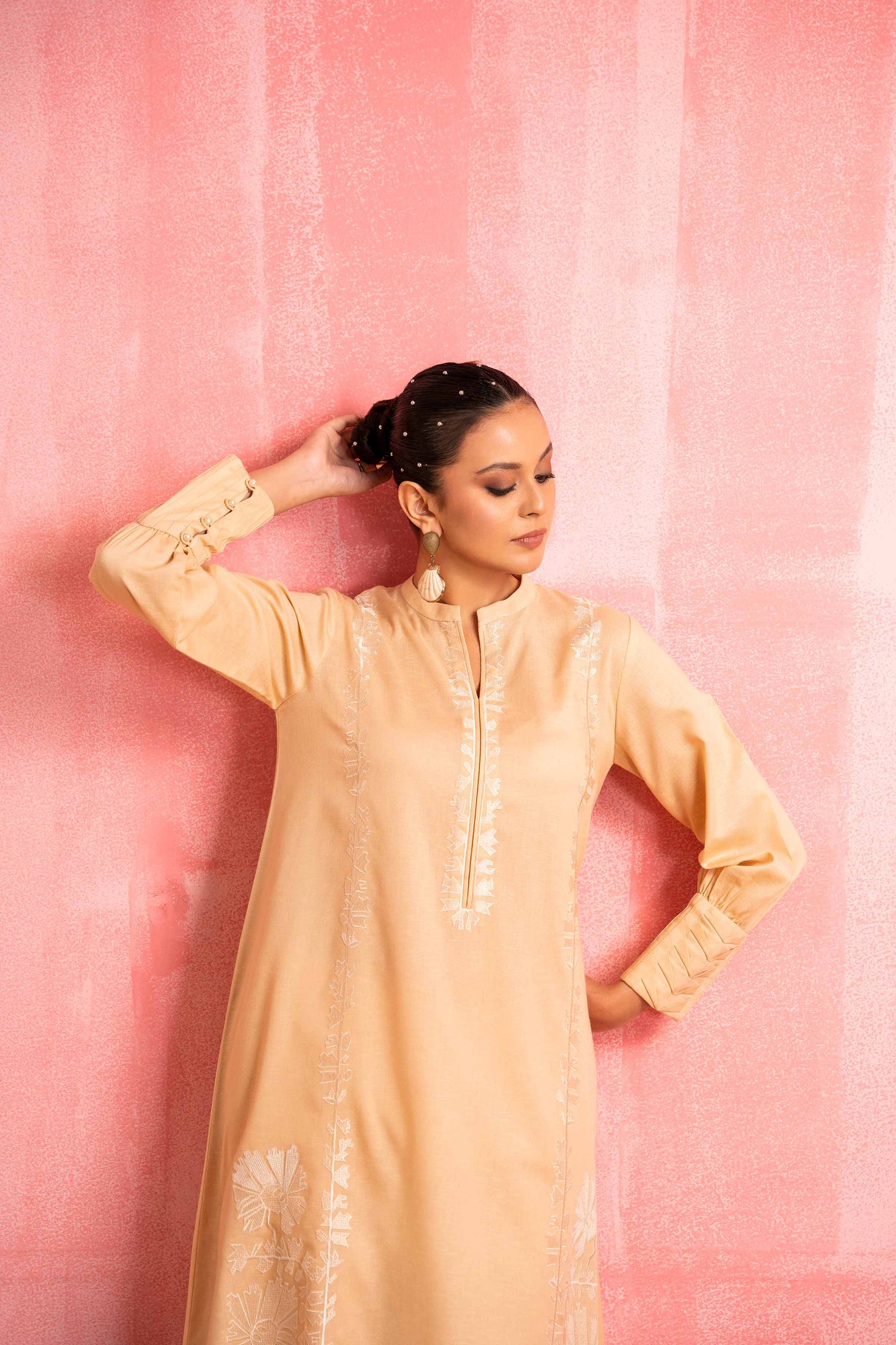 Nishat Linen - 2 Piece - Dyed Embroidered Suit - 42303243