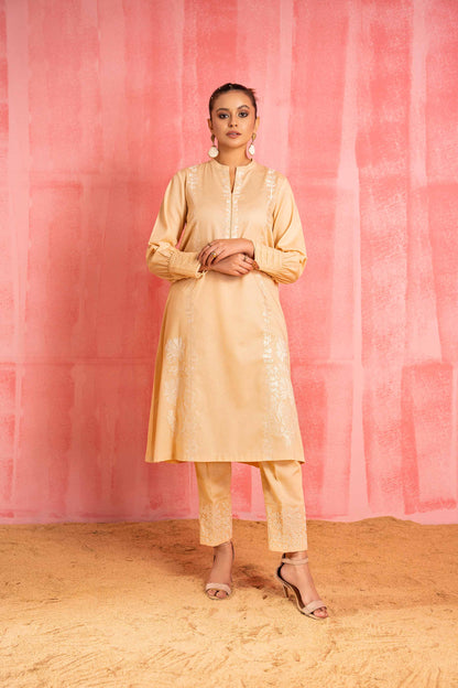 Nishat Linen - 2 Piece - Dyed Embroidered Suit - 42303243