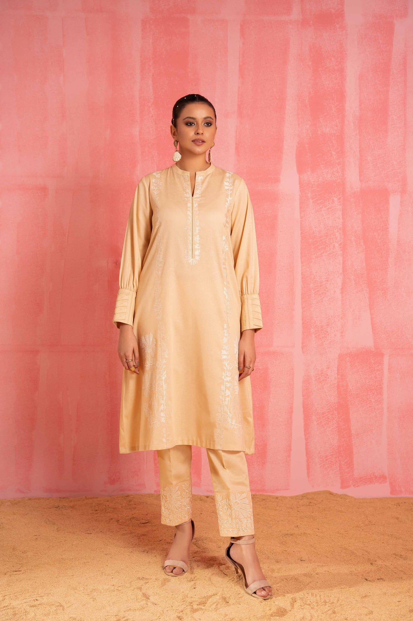 Nishat Linen - 2 Piece - Dyed Embroidered Suit - 42303243