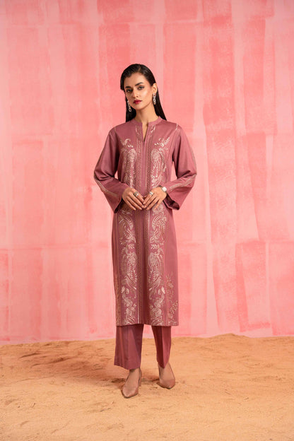 Nishat Linen - 2 Piece - Dyed Embroidered Suit - 42303246